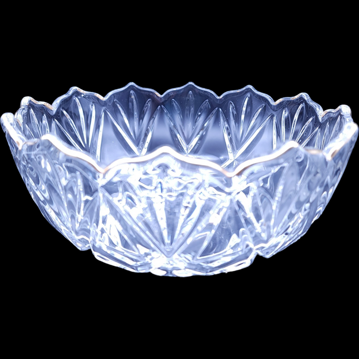 Mikasa Roxborough Cut Criss-Cross & Fan Design Round Bowl