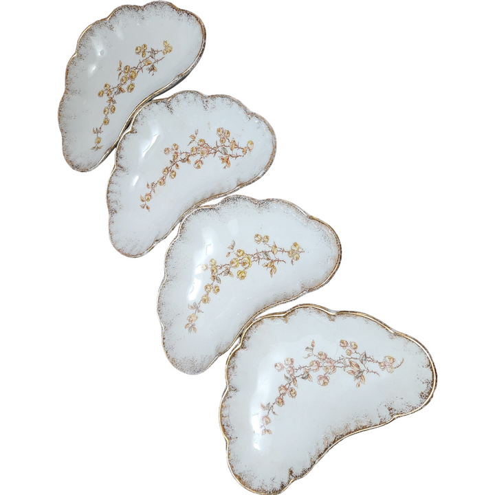 Johnson Bros Floral Transferware Tonquin Bone Dish Set of 4