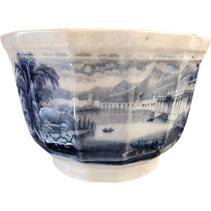 British Blue and White Transferware All Purpose Bowl