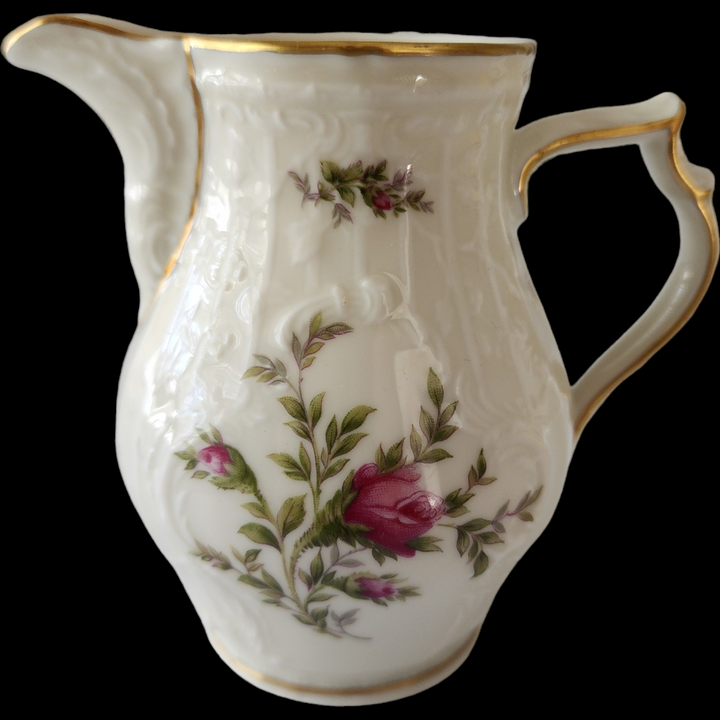 Rosenthal Continental Sanssouci Rose Ivory Gold Trim Creamer
