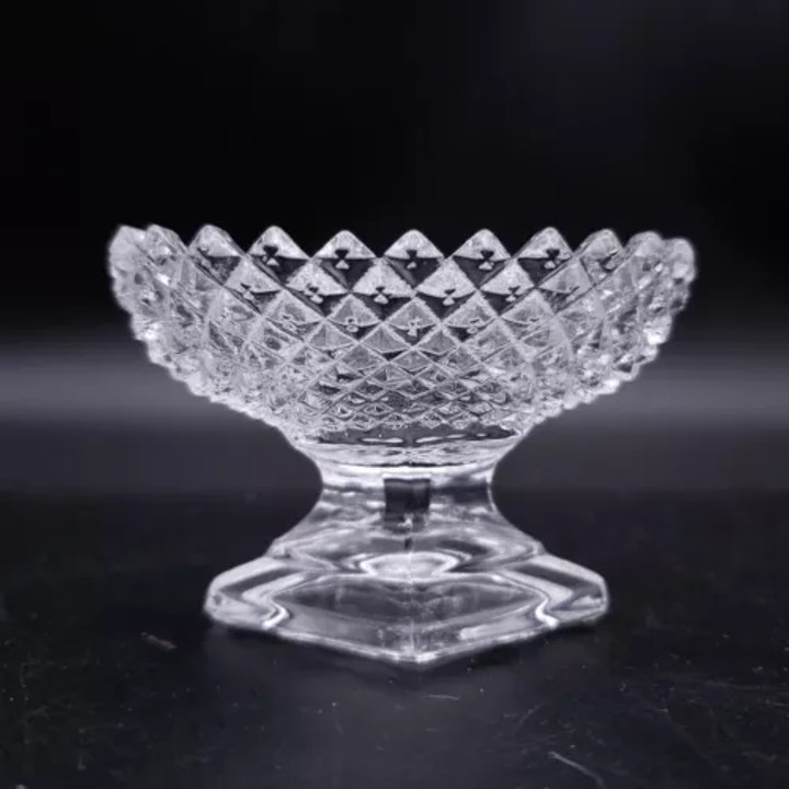 Westmoreland English Hobnail Clear Glass Individual Nut Dish Salt Dip