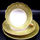Limoges France Porcelain Cup, Saucer, Sandwich/Dessert Plate Trio Tea Set