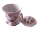 Zdekauer, Moritz M.Z. Austria Porcelain Rose Design Sugar Bowl & Lid