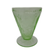 Jeannette Cherry Blossom Uranium Green 4 Oz Footed Tumbler   