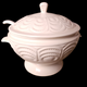 Vintage California USA Pottery Soup Tureen and Ladle