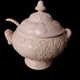 Gibson Designs Embossed Fruit Soup Tureen and Ladle