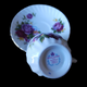  Royal Dover Flower of The Month Scalloped Footed Cup & Saucer Set