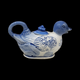  Small Blue & White Porcelain Duck Creamer With Lid