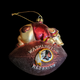 Vintage Washington Redskins Holiday Blown Glass Christmas Tree Ornament 