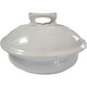 Ott & Brewer Etruria Pottery Covered White Royal Ironstone Soap Dish with Insert  