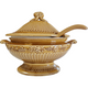 Occupied Japan Yellow Soup Tureen with Ladle  
