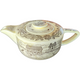 Royal USA Bucks County Brown Colonial Farm Scene On Yellow Teapot & Lid 4 Cups