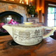 Royal USA Bucks County Brown Colonial Farm Scene On Yellow Teapot & Lid 4 Cups