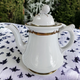 10"  Edward Walley Ironstone Copper Lustre Niagara Shape Teapot Coffee Pot