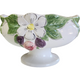 Portugal Majolica Handpainted Floral Pedestal Centerpiece Fruit Bowl