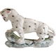 Porcelain Leopard Safari Cat Old Figurine Japan