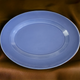 11" Homer Laughlin Kitchen Kraft Fiesta Harlequin Mauve Blue Oval Serving Platter