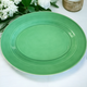 11" Homer Laughlin Kitchen Kraft Fiesta Harlequin Light Green Oval Serving Platter
