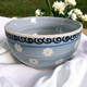 Royal Norfolk Blue Band  White Dots Rooster Center All Purpose Bowl