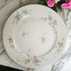 Haviland Limoges Theo Smooth Off White Pink Roses Dinner Plate France 
