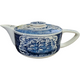  Royal USA Currier and Ives Blue Teapot & Lid