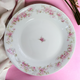  Charles Field Haviland Pink Flowers Green Leaves Limoges France Coupe Soup Bowl