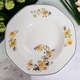 Homer Laughlin Yellowstone Yellow & Red Floral Black Trim Coupe Soup Bowl