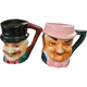 Hand Painted Toby Style Salt and Pepper Shakers Set Japan