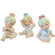 Bradley Bisque Porcelain Piano Babies Figurines Japan Set of 3