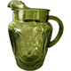 Anchor Hocking  Colonial Tulip Avocado Green 74 Oz Pitcher