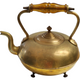 JCB James Clews Birmingham Antique Brass-Footed Teapot/Kettle