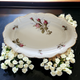 9" Rosenthal - Continental Pompadour Ivory Moss Rose Relish Dish