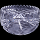 Crystal Clear Industries Cross Hatch And Grape Cut Round Bowl