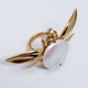 Oscar de la Renta Critters Fly Pearl Statement Ring in Gold