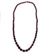 Red Cherry Amber Bakelite 35" Faceted Graduated Bead Necklace