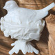 Westmoreland Milk Glass Robin Nest & Lidt Dish