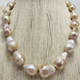 South Sea Baroque Pearl Necklace with Silver S Clasp, 45cm