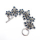 Oscar de la Renta Parlor Crystal Toggle Clasp Bracelet, Blue, Gray, Silvertone