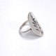 Native American Sterling Silver Abstract Tree Motif Statement Ring