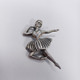 Beau Sterling Silver Dancing Ballerina Vintage Brooch Pin