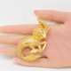 Oscar de la Renta Ram Pin Brooch in Gold, with Gold Shadow Swarovski Crystals