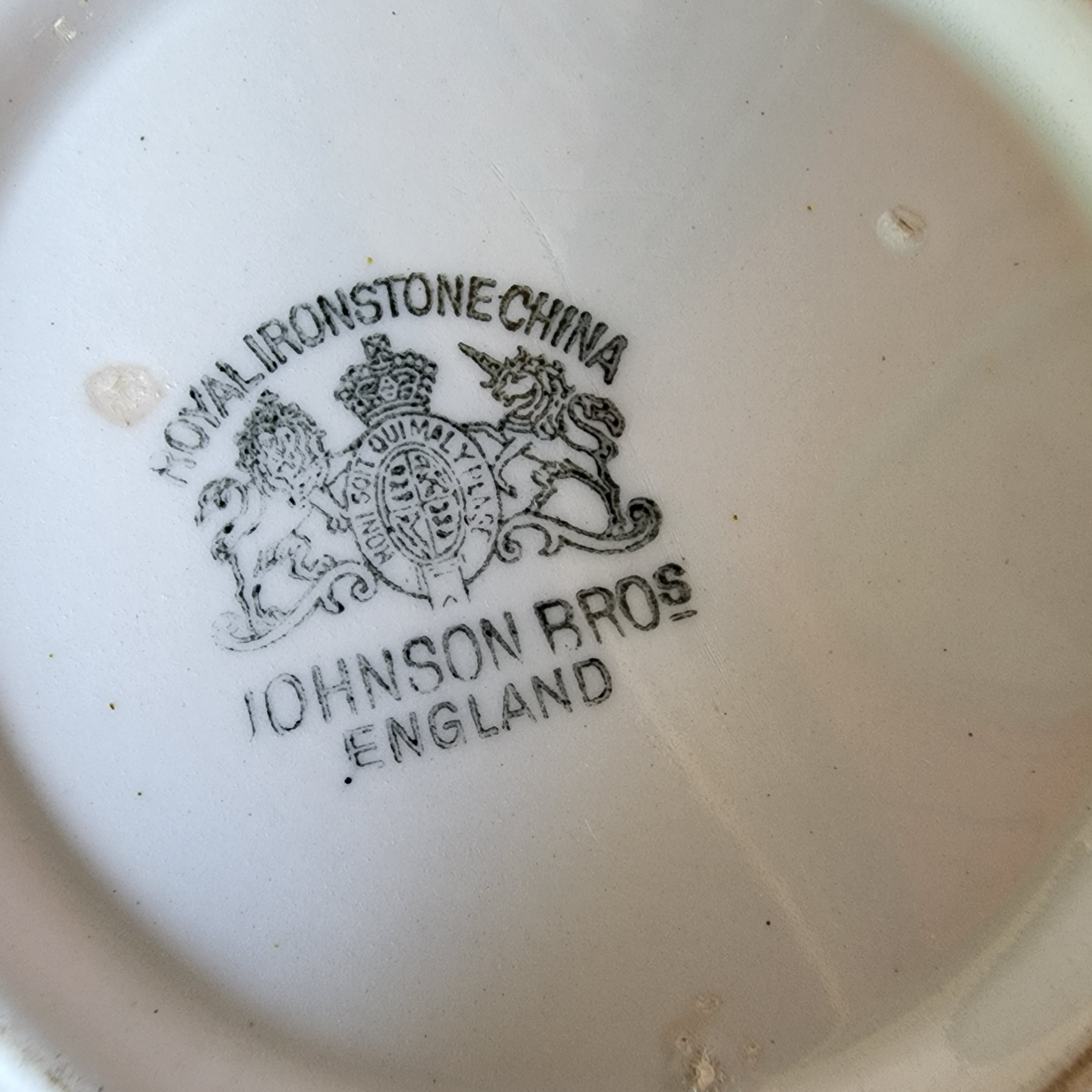 Valuable Identification Johnson Bros England Marks