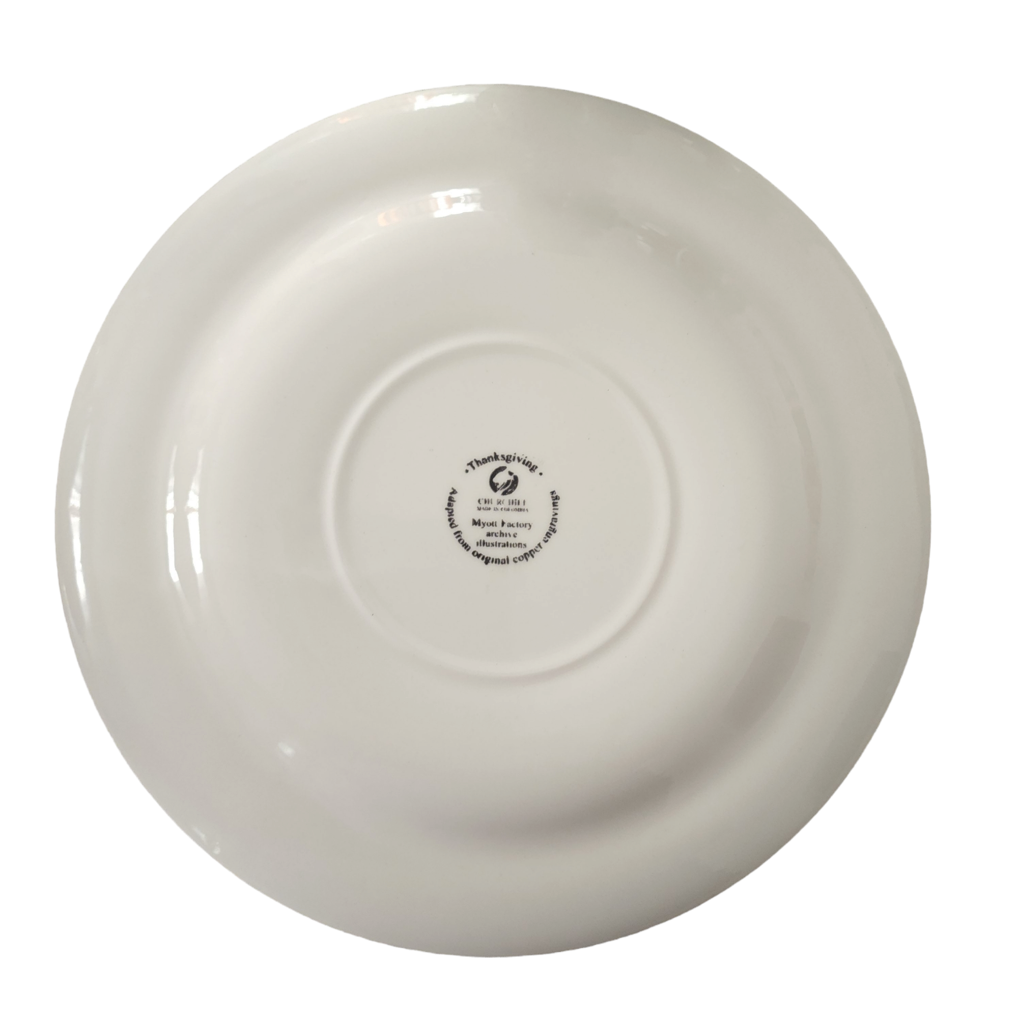 10" Churchill Thanksgiving Multicolor Dinner Plate Colombia