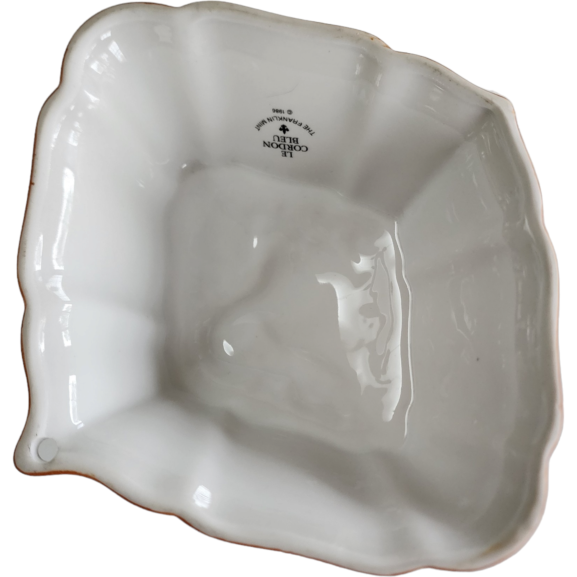 The Franklin Mint Le Cordon Bleu Lamb & Goose Porcelain Gelatin Jello Mold Wall Decor