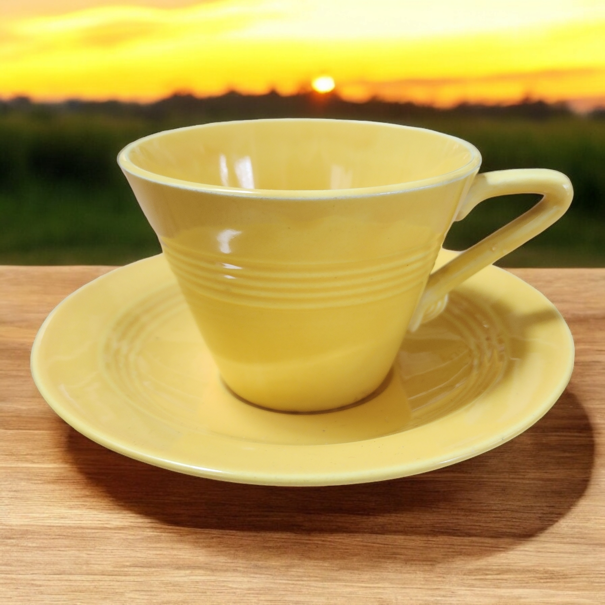 Homer Laughlin Pale Yellow Dinnerware MCM Homer Laughlin HLC4225