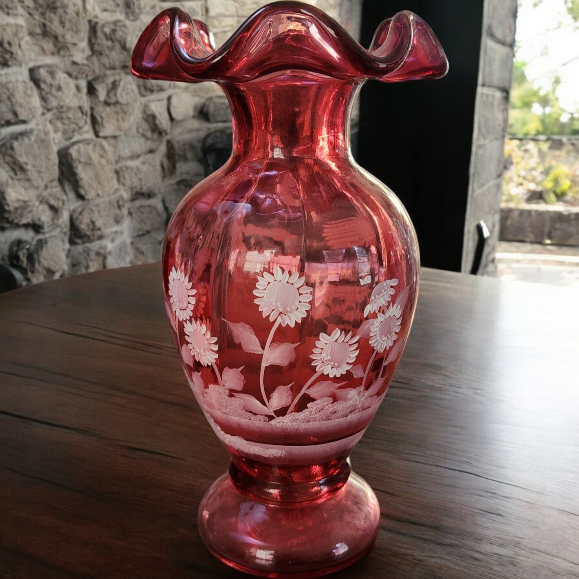 Fenton_Cranberry_Glass_Vase_wi
