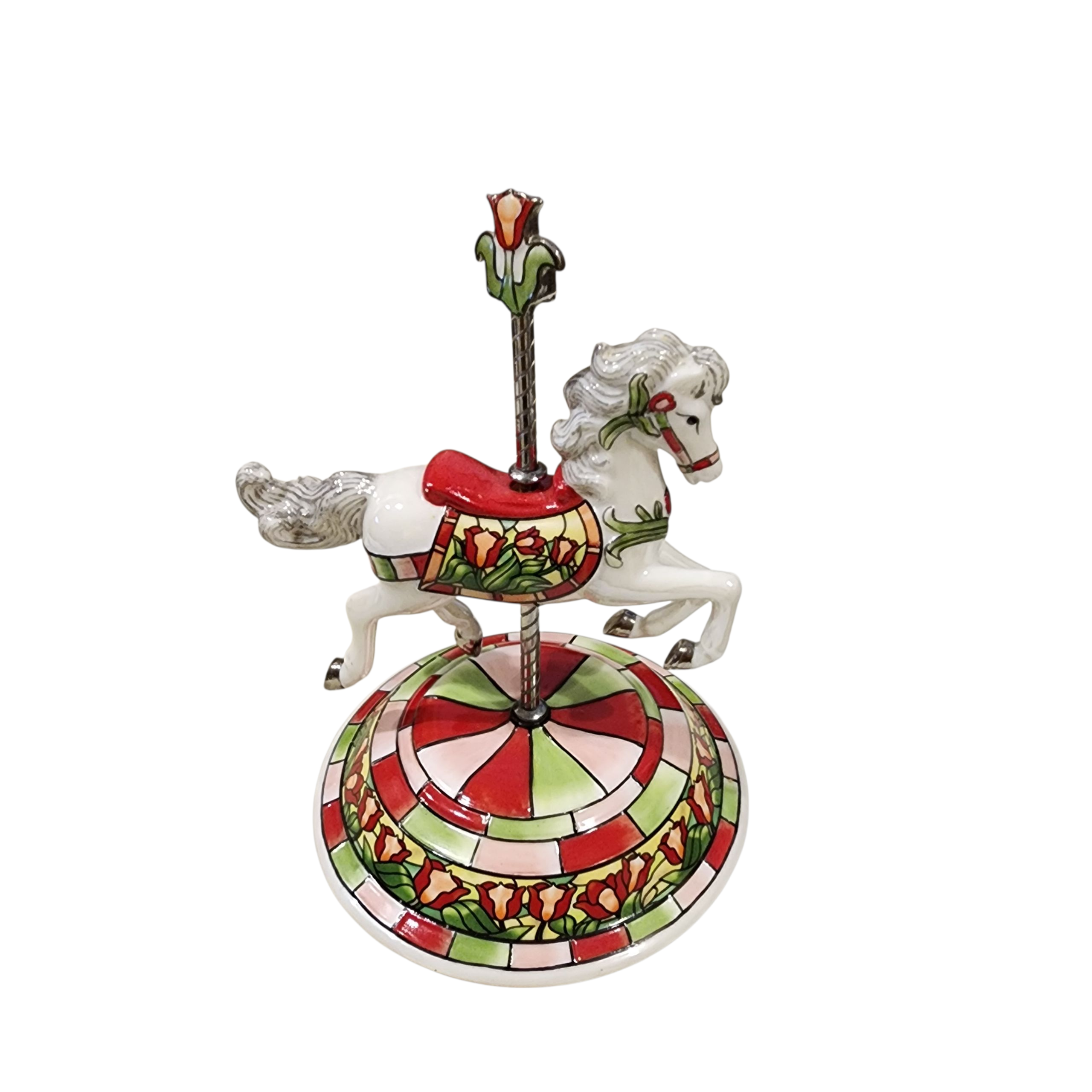 Splendid Spring Carousel Horse Figurine Era of Elegance Collection ...