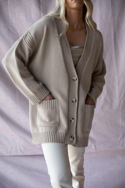 Layla Oversized Cardigan - Camel