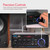 Pyle 200W Bluetooth Compact Power Amplifier - Wireless 2 Channel Audio Receiver with Dual Karaoke Mic Input - RCA - USB-A + SD Card MP3 Player - FM Radio - AUX In - Remote Control - PDA29BU