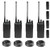 4 x Motorola CP100D Analog UHF Portable Non-Display Two Way Radio, 16 Channel, 4 Watt (403-480MHz) - 4 Pack Bundle